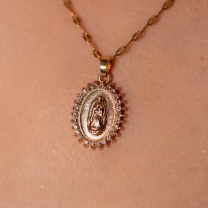Zircon Golden Guadalupe Necklace