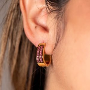Shiny Hoop Earrings