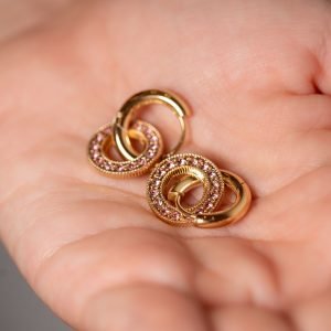 Flat Double Glamour Earrings