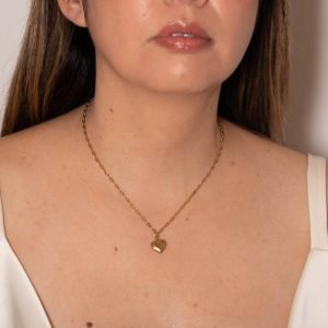 Simple Golden Heart Necklace
