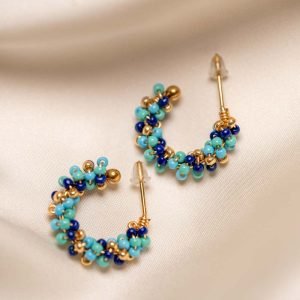 Arracadas Blues & Gold