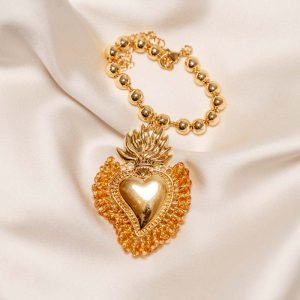 Yellow Golden Heart Bracelet